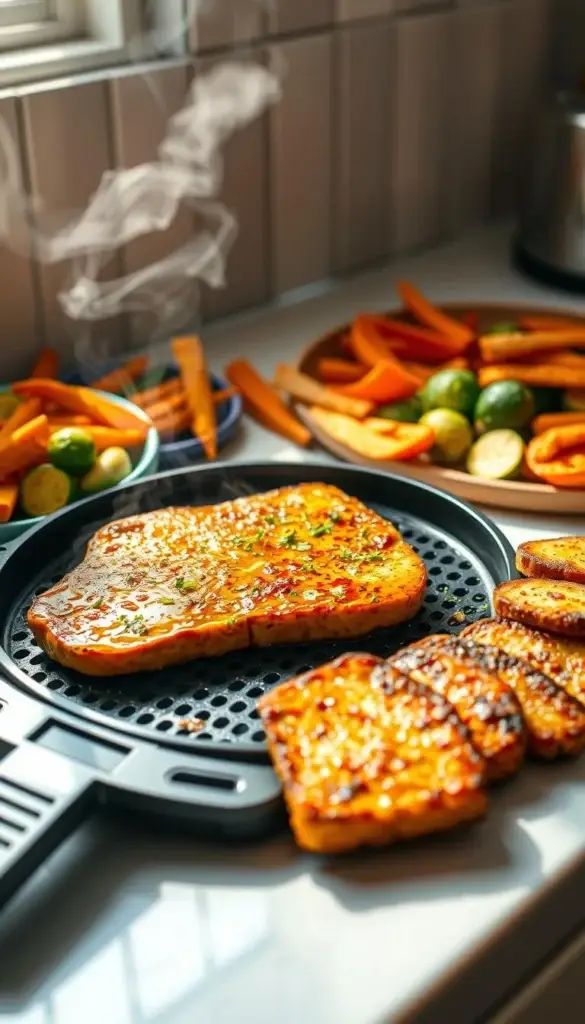 Discover a variety of easy and healthy vegan air fryer recipes perfect for quick dinners and crispy snacks. 100% plant-based, oil-free, and full of flavor!