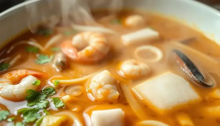 Warm up with this flavorful seafood ramen recipe made with shrimp, squid, and a rich umami broth for the ultimate noodle comfort bowl