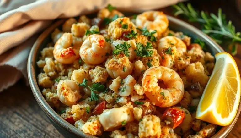 Explore delicious seafood stuffing recipes made with crab, shrimp, and savory herbs perfect for holidays, seafood dishes, or stuffed vegetables
